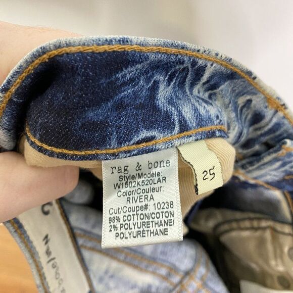 CLEARANCE - Rag & Bone Skinny Jeans in Rivera - Picture 9 of 11